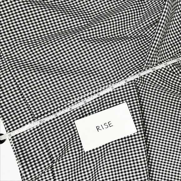 Talbots Chatham Ankle Pants 10P 10 petite black white gingham check lightweight - Picture 10 of 12